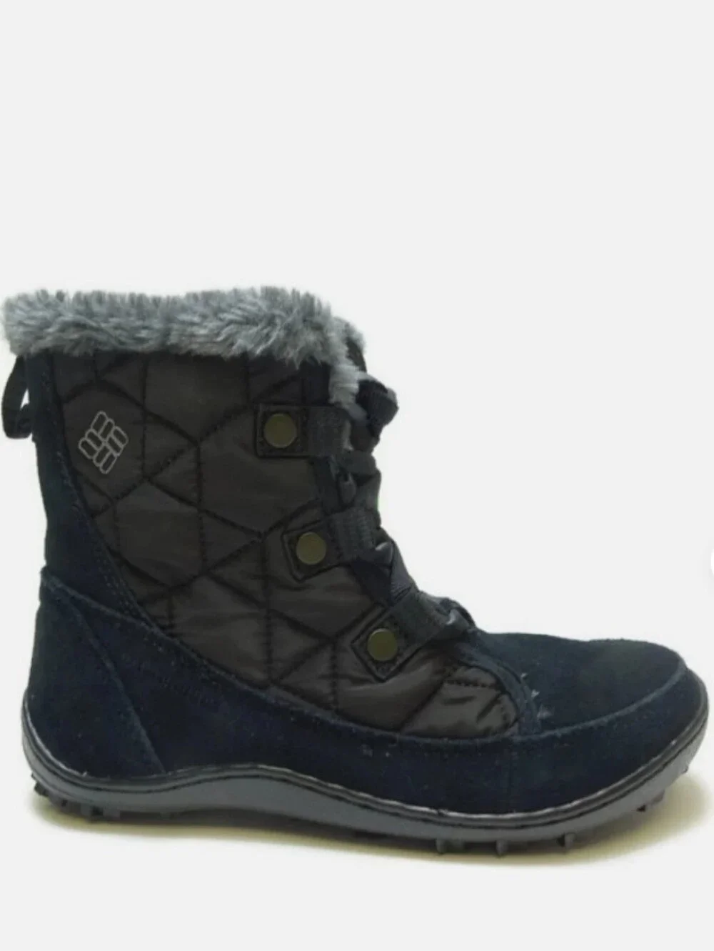 Columbia Minx Shorty Omni-Heat Winter Boot, Black/Shale, Size 7